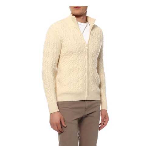 Кардиган мужской Mir cashmere WME16-038 белый 3XL в Том Фарр