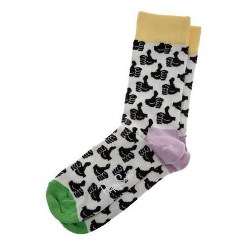 Носки мужские Happy Socks THU01 белые 41-46 EU в Том Фарр