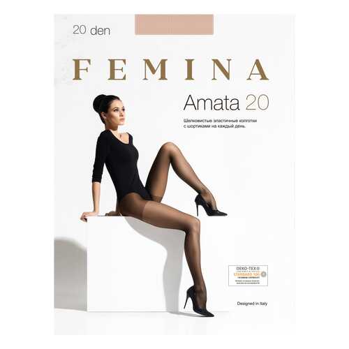 Колготки женские FEMINA AMATA 20 бежевые 3 (M) в Том Фарр